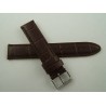 BRACELET EN CUIR MARRON TYPE ALLIGATOR GRANDES ECAILLES TAILLE 20 NEUF